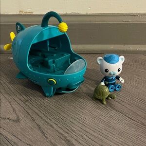 Gup-A Vehicle and Kwazii Figure Set - Blue and Green